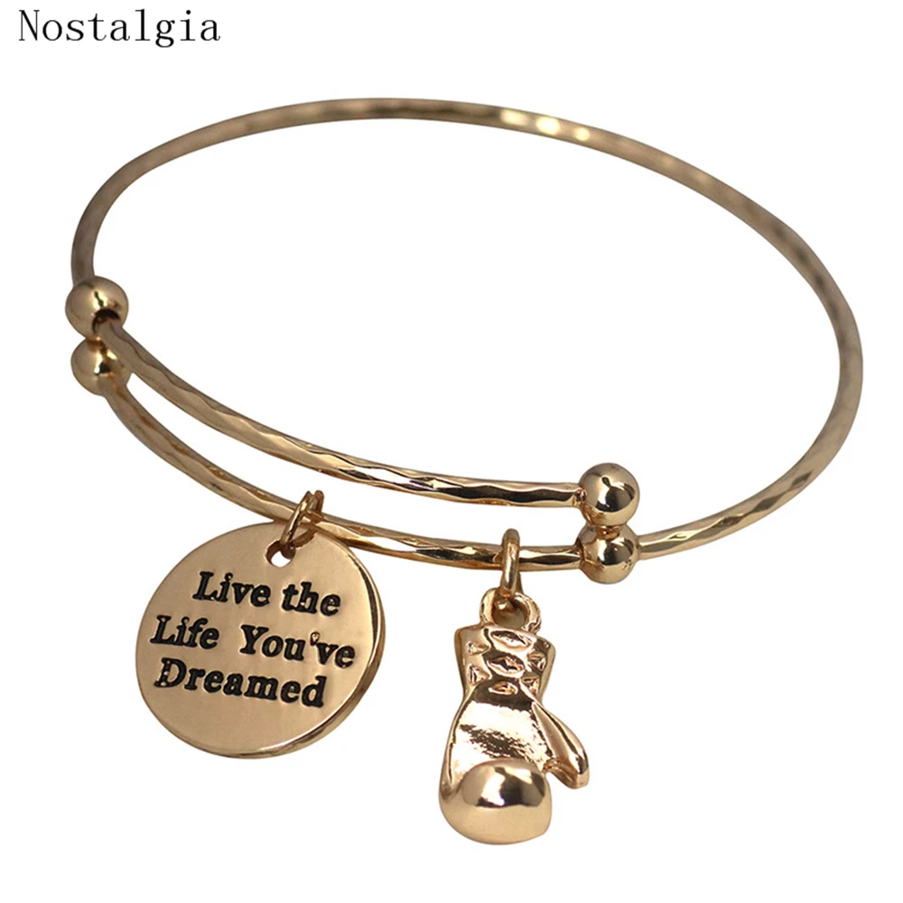 Letter-Charm-Bangle-Bracelets-Gold-Hand-Stamped-Initial-Gym-Boxing-Glove-Expandable-Bangle-Luxury-Inspirational-Jewelry