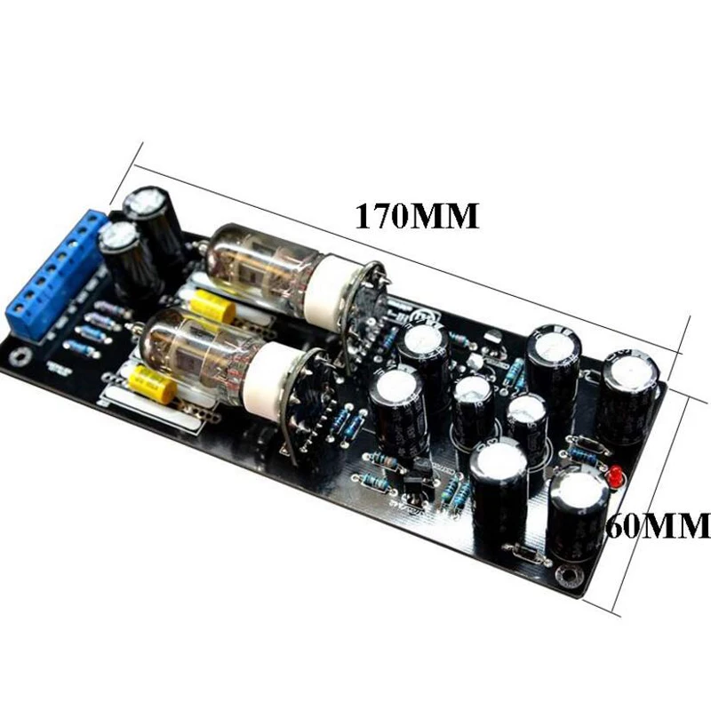 AC 12 В 500mA музыкальная верность 6j1 6AK5 ламповый Предварительный усилитель доска для VCD CD DVD цифровой аудио усилитель мощности A1-006