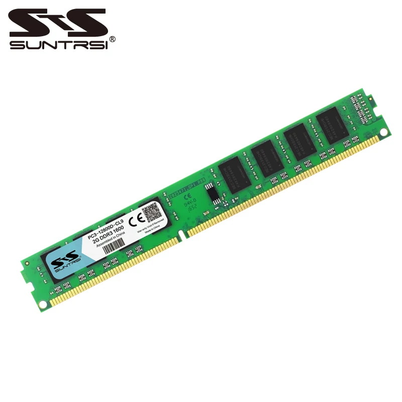 

Suntrsi New DDR3 2GB RAM memory 1066 1333 1600 MHz 240pin 1.5V System High Compatible Desktop memory For Desktop Computer
