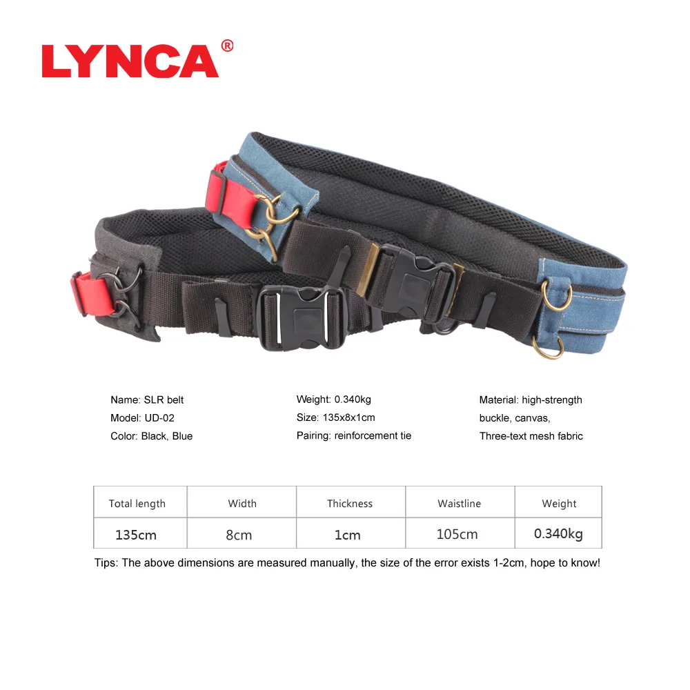 Ceny LYNCA pasek od aparatu pasy wielofunkcyjny fotografia plecak z paskiem pas wspinaczka konna podróż obiektyw klamra do torby na lustrzanki