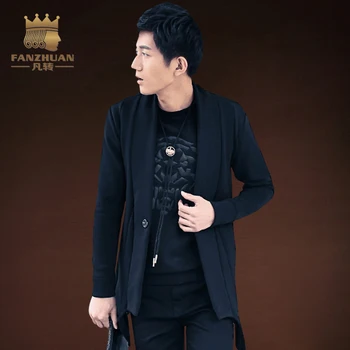 

FANZHUAN Brands 2017 Winter Jacket Men Slim Fit Coat Mens Male Casual Windbreaker Overcoat Jackets Coat Plus velvet thickening