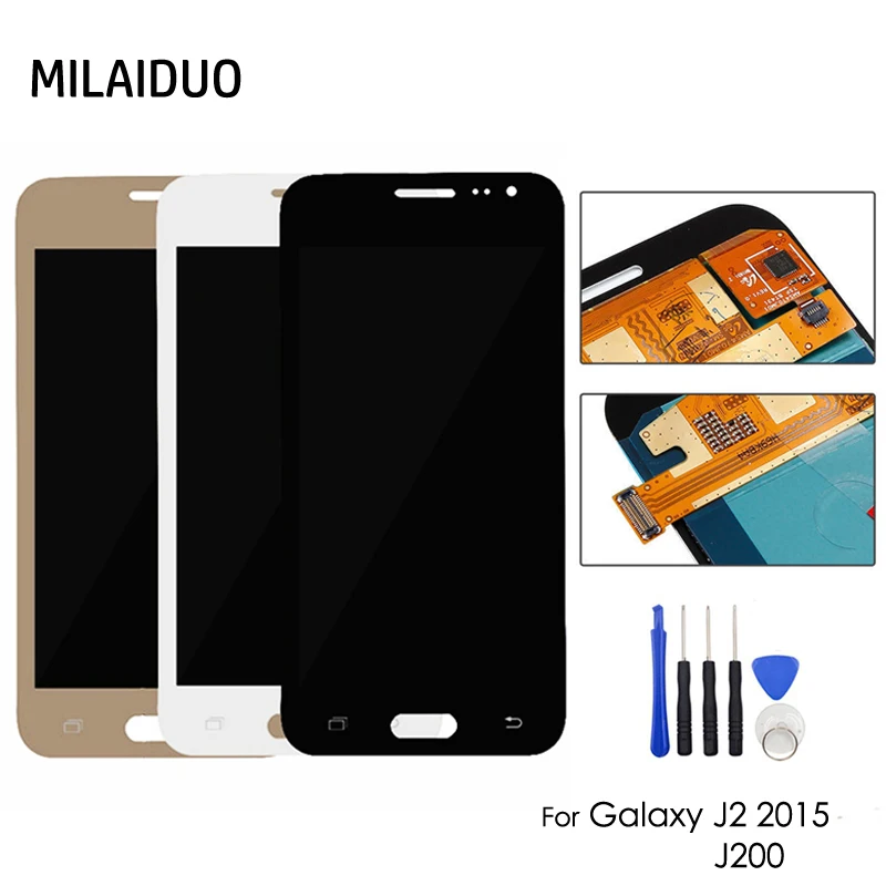 AMOLED/TFT для Samsung Galaxy J2 2015 J200 SM J200F J200H J200Y ЖК дисплей OLED кодирующий преобразователь