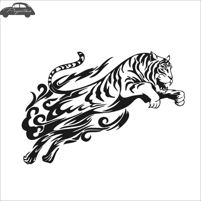 Pegatina Tiger Decal Tigre Car Sticker Car Posters Vinyl Wall Decals