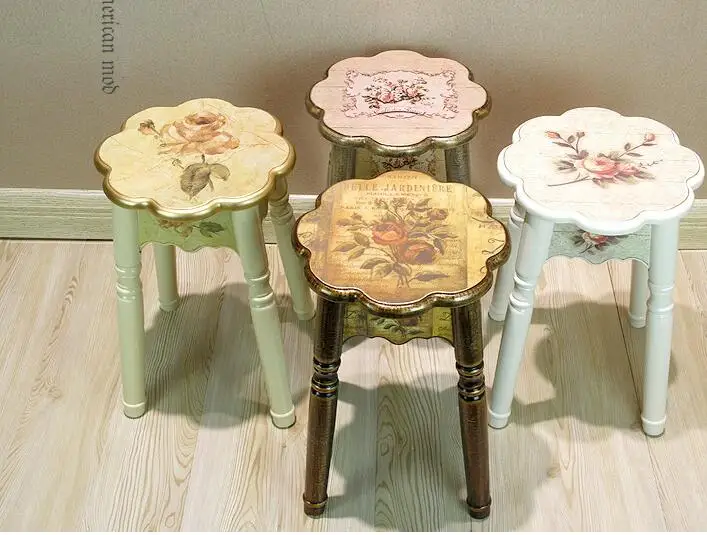 Real wood household bench stool. Simple wooden table stool. Chair Real wood household bench stool. Simple wooden table stool. Chair