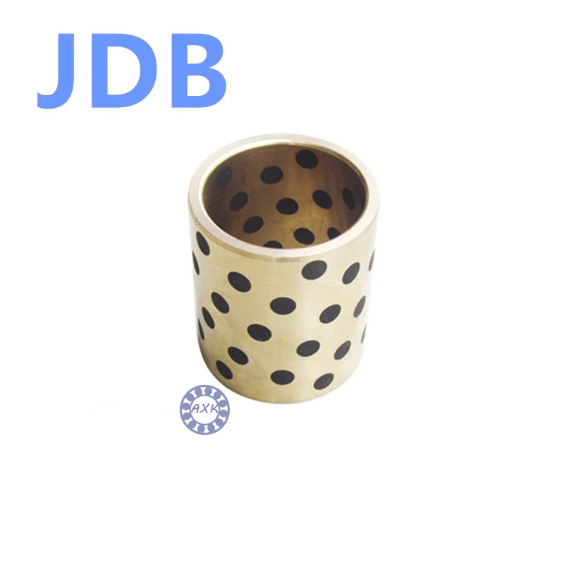 JDB 101408 oilless impregnated graphite brass bushing straight copper