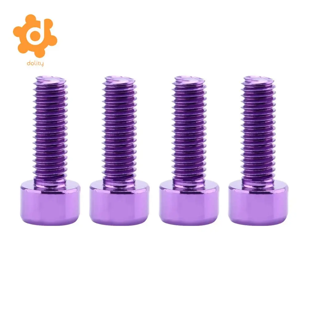 4Pcs Water Bottle Cage Screws Aluminum Alloy Bike Holder Screws for water cage Enhancement Bicycle Water Bottle Accessories