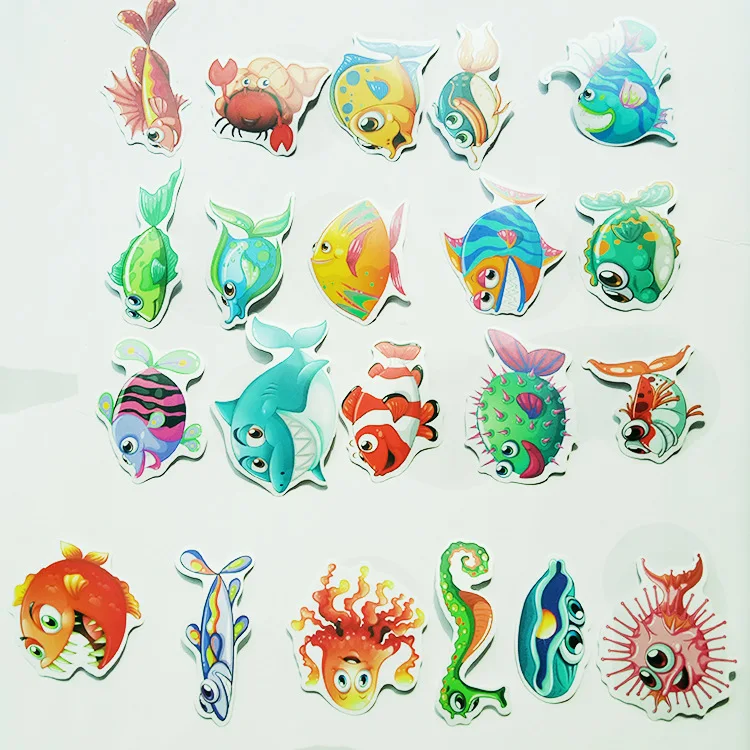 

40 Pcs / Set Underwater Ocean Sea World Fish Stickers for Car Laptop Skateboard Pad Bicycle PS4 Phone Luggage Decal Toy Sticker