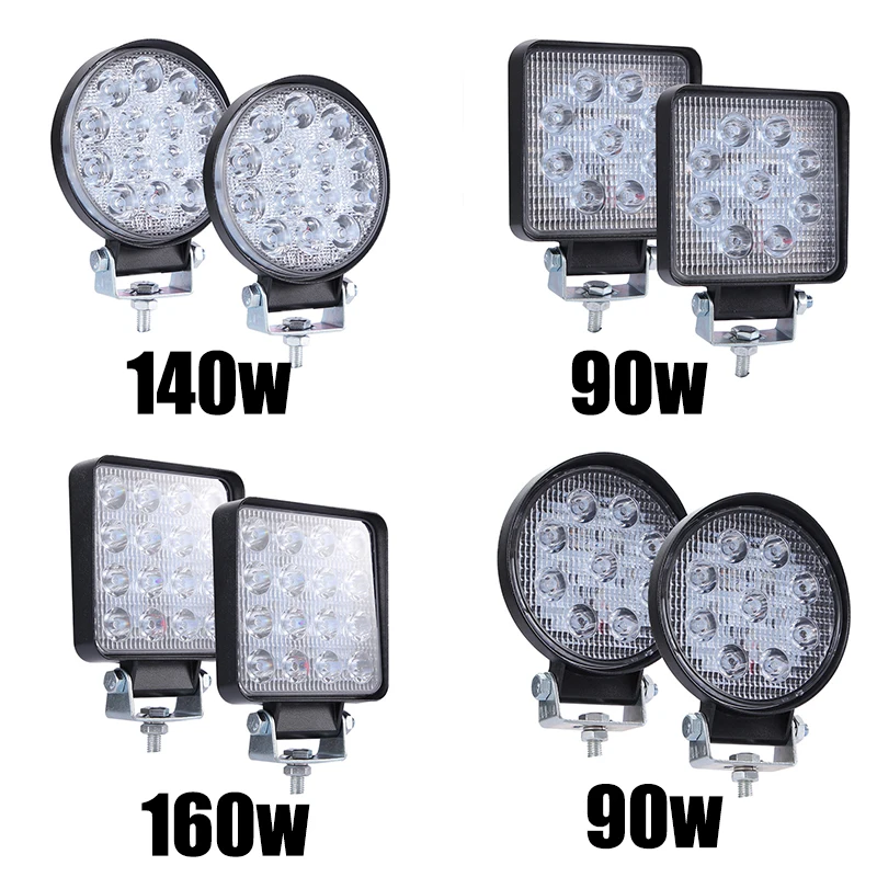 

4 Inch Round Super Slim Spotlight Led Work Light Driving Fog Lights Bar 6000K Truck Tractor LED Working Light For Car Auto