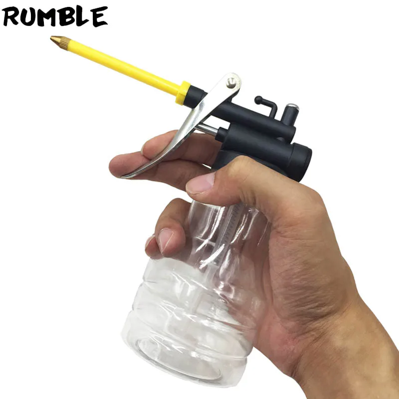 

250ml Transparent High Pressure Oil Pump Spray Gun Machine Grease Gun Oiler Lubrication Oil Can DIY Hand Repair Tool Convenient