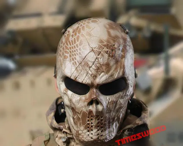 Креативная маска с черепом Wargame Chief Tactical CS Cosplay Masked Mask шалость забавная камуфляжная маска для верховой езды на лицо полные маски подарок на Хэллоуин