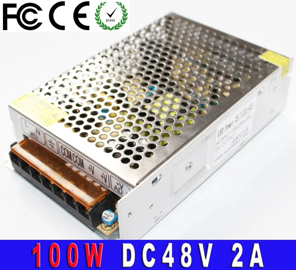 Universal power suply ac/dc 48V 2A 100W Switching Power Supply dc48v unit led Transformer ac100v 220v to adapter for strip lamp