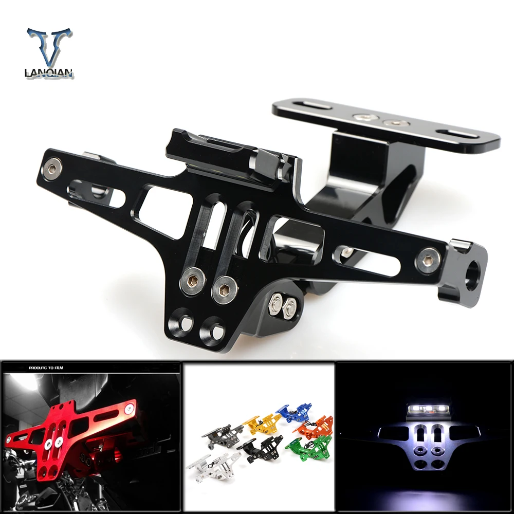 Motorcycle CNC Aluminum License Plate Bracket Licence Plate Holder