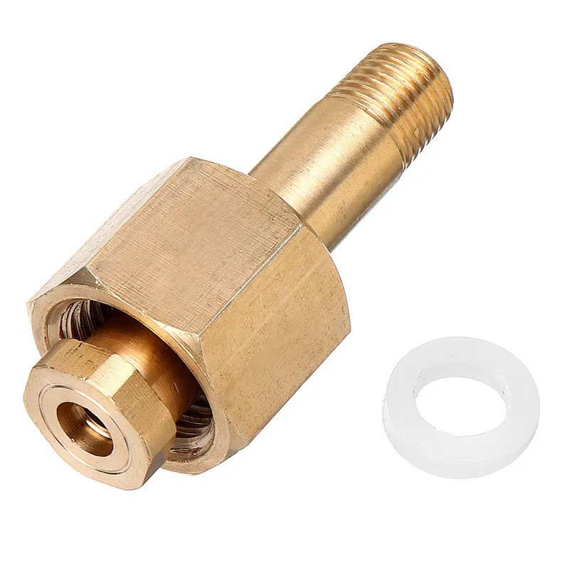 Stainless Steel DIN 477/ W21.8 CO2 Regulator Inlet Nut & Nipple with Washer 