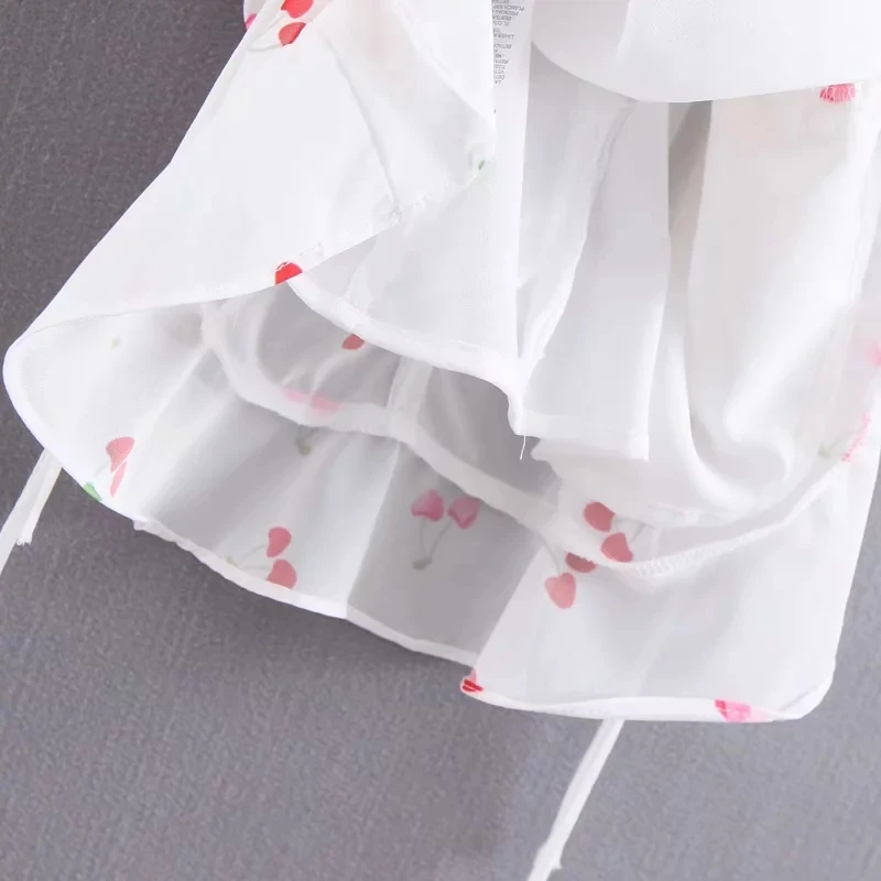 Летнее платье элегантное белое платье вишневого цвета сексуальное переднее кружевное шифоновое вечернее платье повседневное Бохо гофрированное облегающее платье vestidos