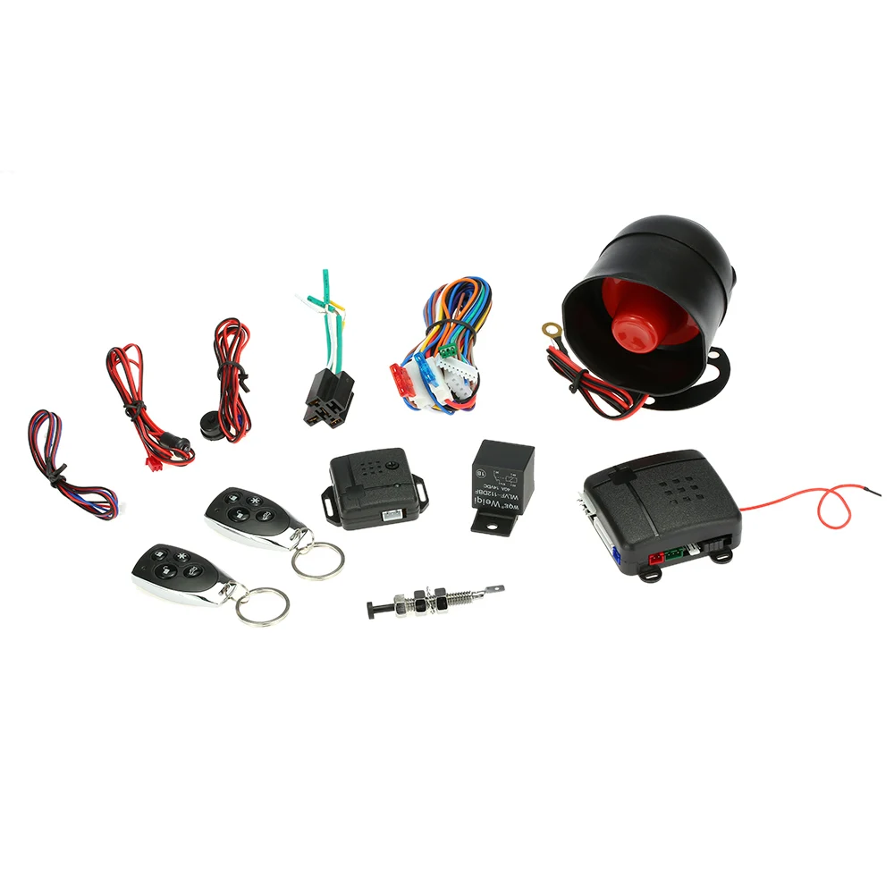 

Universal Car Alarm Auto Vehicle Security System Burglar Alarm Protection with Anti-theft System 2 Keychain Remote for Starline