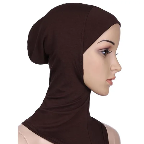 

Fashion Soft Muslim Full Cover Inner Women's Hijab Cap Islamic Underscarf Neck Head Bonnet Hat Under Hat Cap