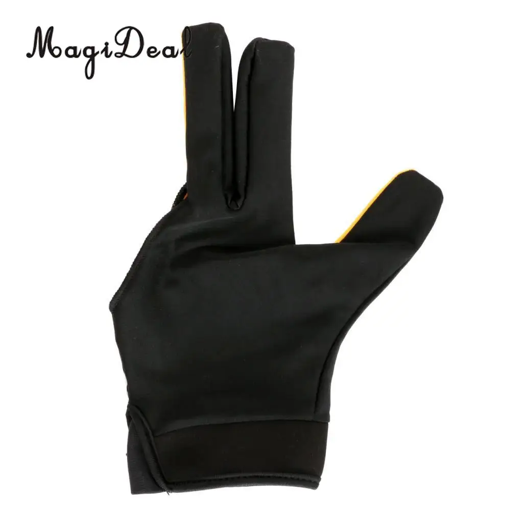 MagiDeal 1 Piece Three Fingers Full-finger Snooker Pool Cue Billiard Glove for Right Hand
