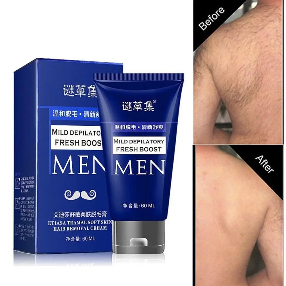 

60ML Mild Depilatory Cream Body Painless Effective Hair Removal Cream For Men Armpit Leg Body Private Part Hair Removal Cream