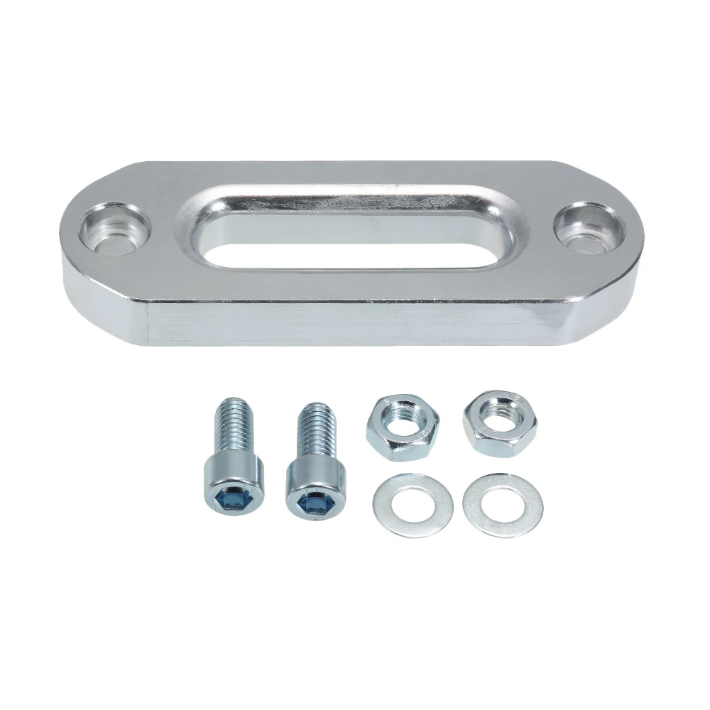 Universal Aluminum Hawse Fairlead Mount for Synthetic Winch Rope Cable Lead SUV ATV UTV