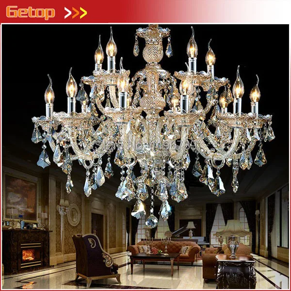 Modern Luxury Crystal Lamp Candle Crystal Chandelier Light K9 Crystal