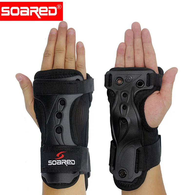 1 Pair Adjustable Wrist Guards Support Ski Protective Gear Glove Winter Warm Snowboard Gloves