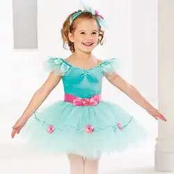 Оригинальная одежда для бальных танцев для девочек зеленый цвет Высокое качество Винтаж юбка Детская женственный экспертизы