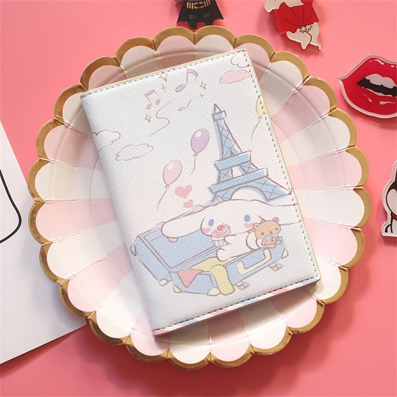 Bus Fiction Art Leather Passport Holder Cover Case Travel One Pocket
