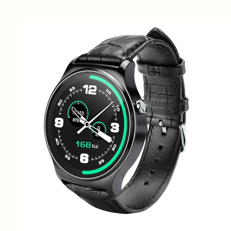 

GW01 Smart Watch Bluetooth call For Android Phone Man SMS With Whatsapp Facebook Twitter Genuine leather