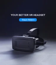 RITECH RIEM II Head Mount 3D VR Virtual Reality 3D Glasses with Cardboard Box Moive Personal theatre Game for Smartphone