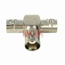 RF все bnc-коннектора для 3-х полосная разветвитель тройной t Тип BNC разъем адаптера