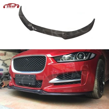 

For XE Carbon Fiber Front Lip Spoiler Splitter For Jaguar XE Sedan 4 Door 2015 -2018 Head Bumper Chin Shovel Guard Apron
