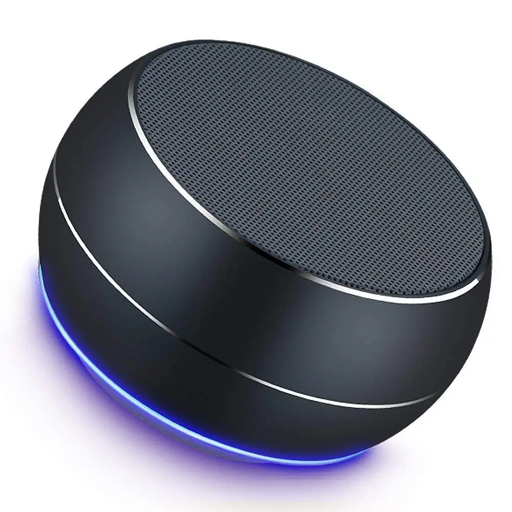 melhor LENRUE A9 Mini Speaker Portátil Bluetooth Stereo Som Baixo Coluna Subwoofer Altifalante Falantes Ao Ar Livre Sem Fio com LED AUX