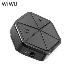 WIWU Bluetooth приемник 4,2 беспроводной аудио приемник 3,5 мм Автомобильный Aux AAC Bluetooth адаптер для громкоговорителя наушников Мини громкой связи