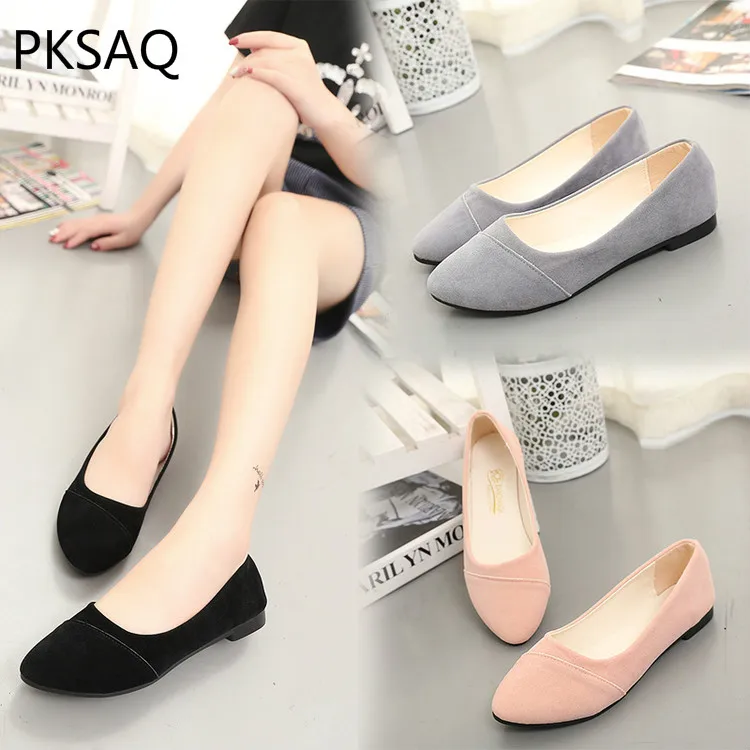 

Spring Autumn New Women Flat Shoes Low Top Work Casual Shoes Pointed Toe Fashion Student Sneakers Sweet Loafers Shoes