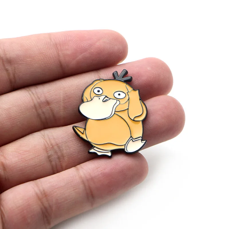 P3012 Dongmanli Psyduck эмалированная булавка броши мультфильм креативная металлическая брошь булавки Джинсовая Шляпа значок воротник ювелирные изделия