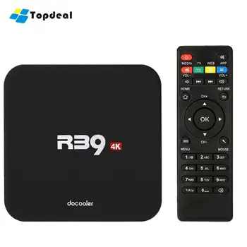 

Docooler R39 Android TV Box Smart Android 6.0 RK3229 Quad Core UHD 4K 1GB / 8GB Mini PC H.265 HD Media Player 2.4G WiFi Hotspot