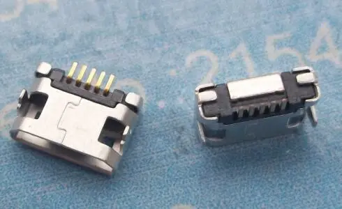 

100pcs/lot Micro 5pin charging port usb connector For Mobile Phone PDA Tablet Charging