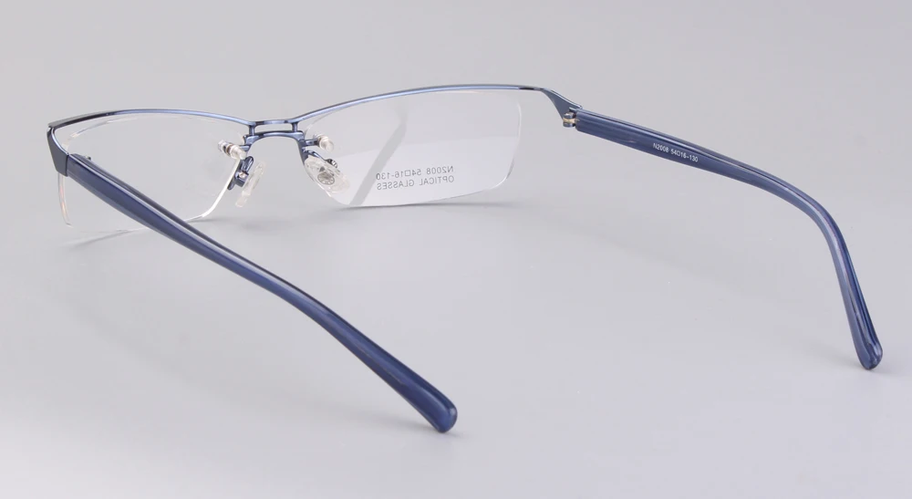 Новая мода Поддельные Половина оправа стекло es Классический Бизнес без оправы очки Оптическое стекло для чтения очки рамки для женщин близорукость