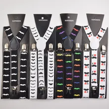 Женские подтяжки с усами эластичные и мирные подтяжки 1 дюймов широкие регулируемые y-задние Подтяжки оптом и в розницу