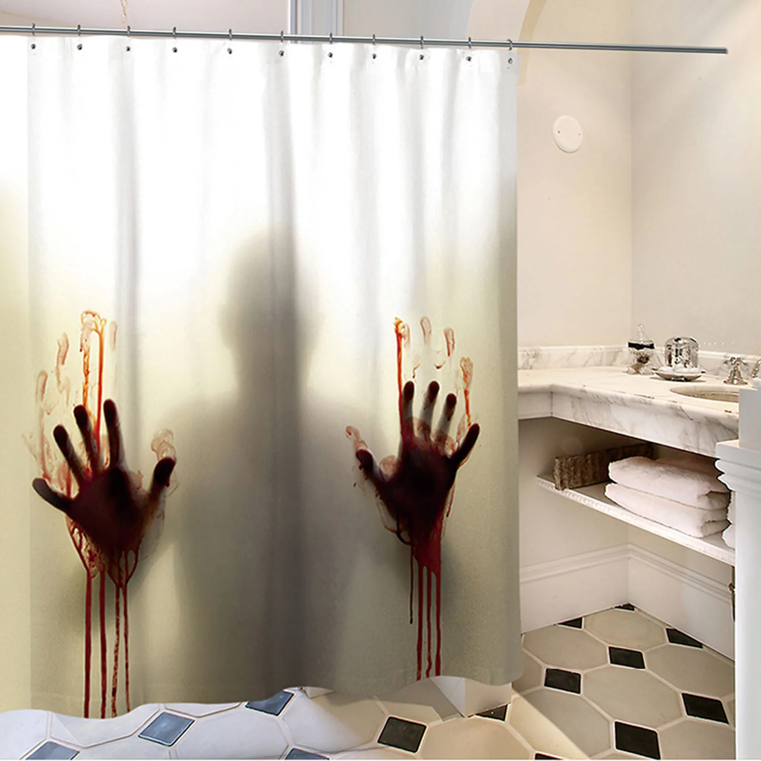 THEE Main Fausse Sanglant Effrayant pour Halloween D/écoration de Maison