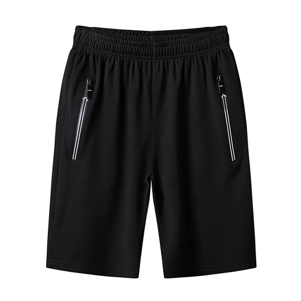 Men Summer Solid Color Casual Male Shorts Bermuda Masculina Men Shorts Quick Dry Bermuda Casual Jogger Short Pant Men