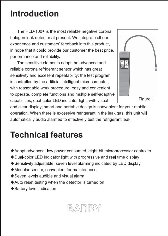 Freon Halogen Refrigerant Gas Leak Detector R410A R134A HVAC Sensitivity Tool HLD-100+ Elitech