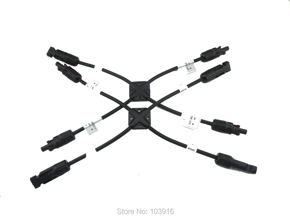 

5 pairs of MC4 parallel connector Y Branch 3M1F/3F1M Solar PV Connector for 3 solar panels