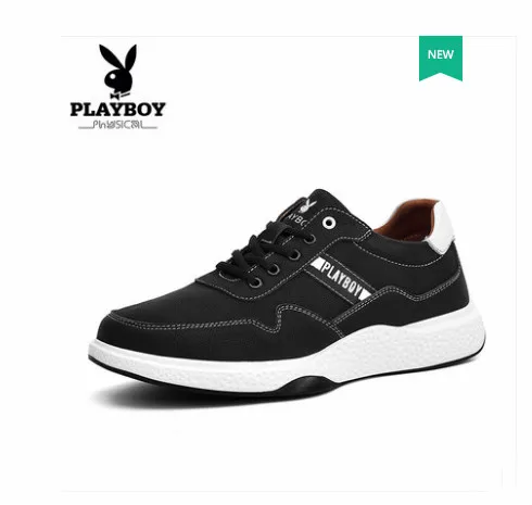 

Playboy shoes male 2018 autumn new youth Korean version of the tide shoes fashion men low to help students running shoes