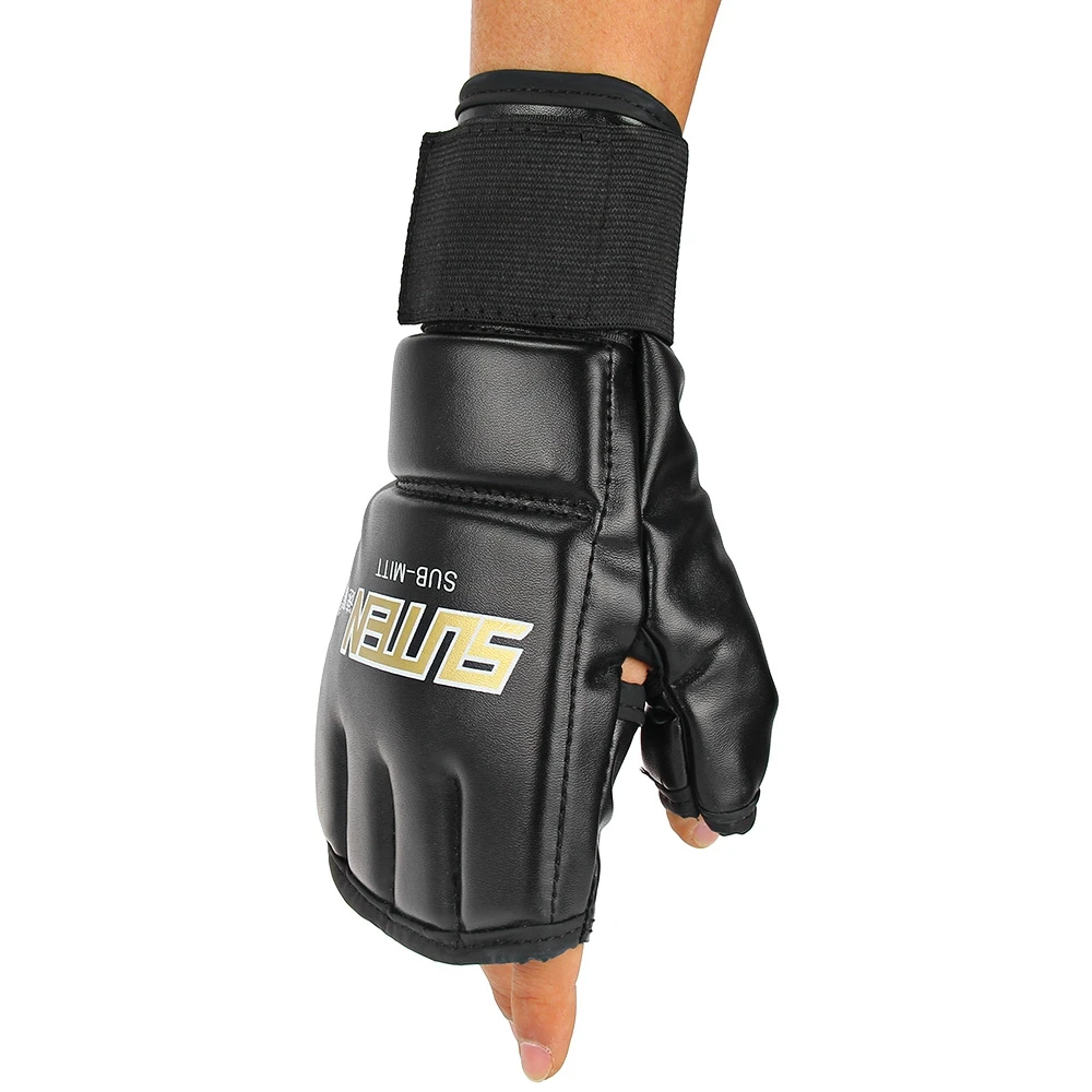 New Arrival PU Leather Boxing Gloves Popular 1 Pair Half Finger
