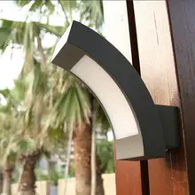 Балкон 1 шт. 12 Вт светодиодный наружный настенный светильник IP65 водонепроницаемый настенный светильник садовый светильник s наружные светильники из алюминия