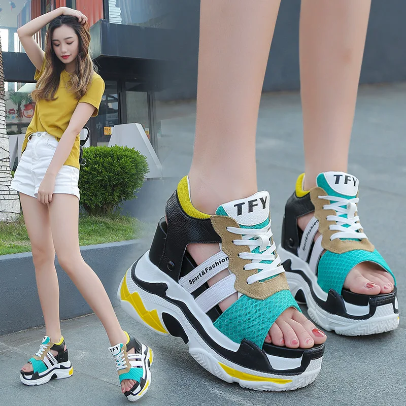 

Summer Platform Sandals 2019 Fashion Women Gladiator Sandal Wedges Shoes Casual Woman Peep Toe Rome Platform Sandals