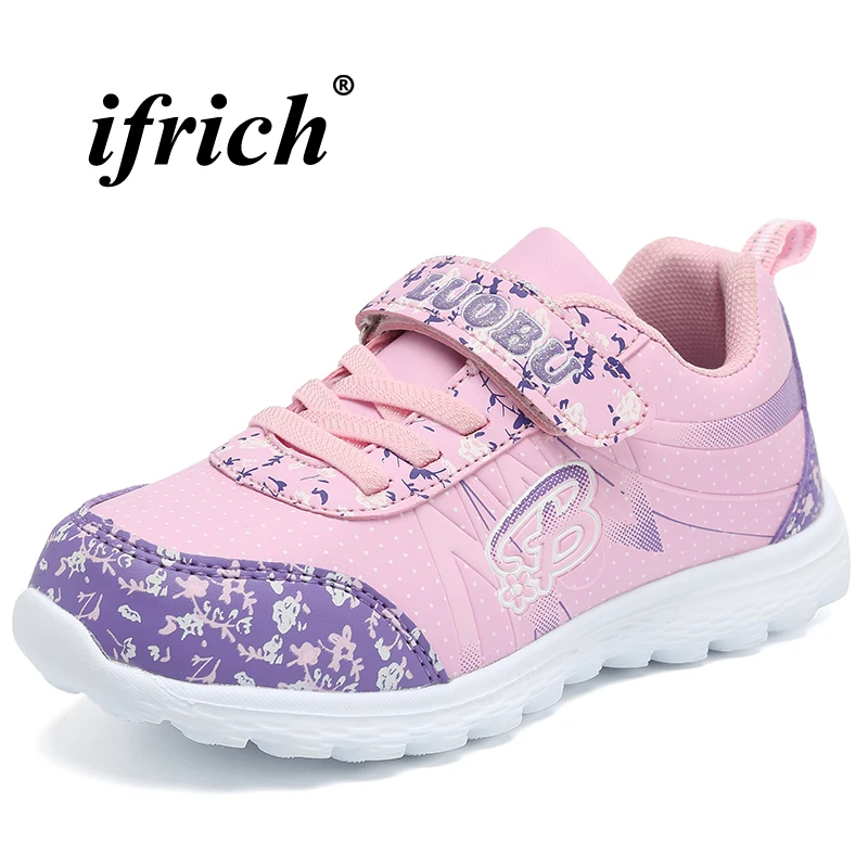

Girls Running Shoes Rose Red Pink Children Sneakers for Girls Spring Autumn Brand Kids Trainers Girls Lightweight Sport Shoes