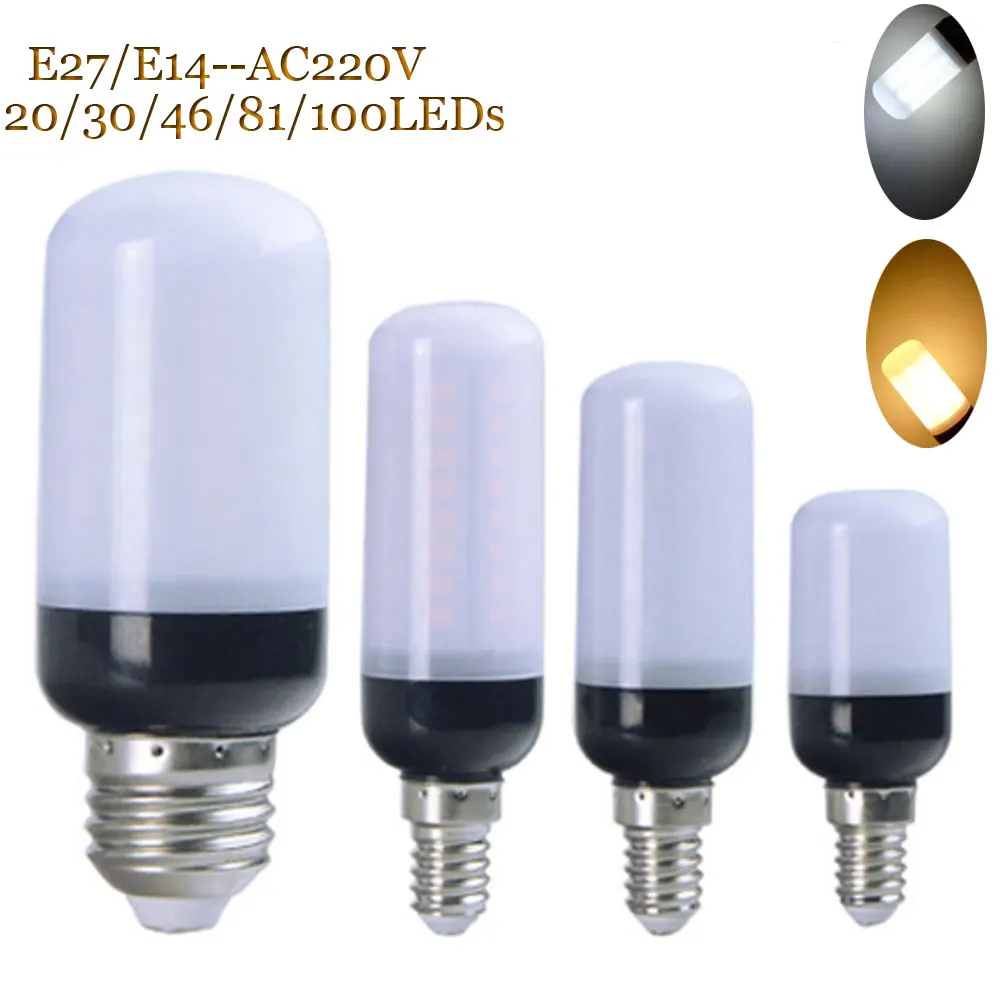 Светодиодная лампа E27 E14 SMD 5736 3 Вт 5 7 9 12 точечные лампы 20 светодиодов 30 42led 81led 100led AC