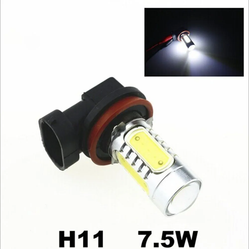 

1X H8 7.5W Xenon White Fog Driving DRL Light COB LED Bulbs Projector Lamp Light